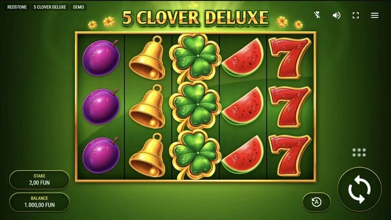 5 Clover Deluxe - écran de jeu